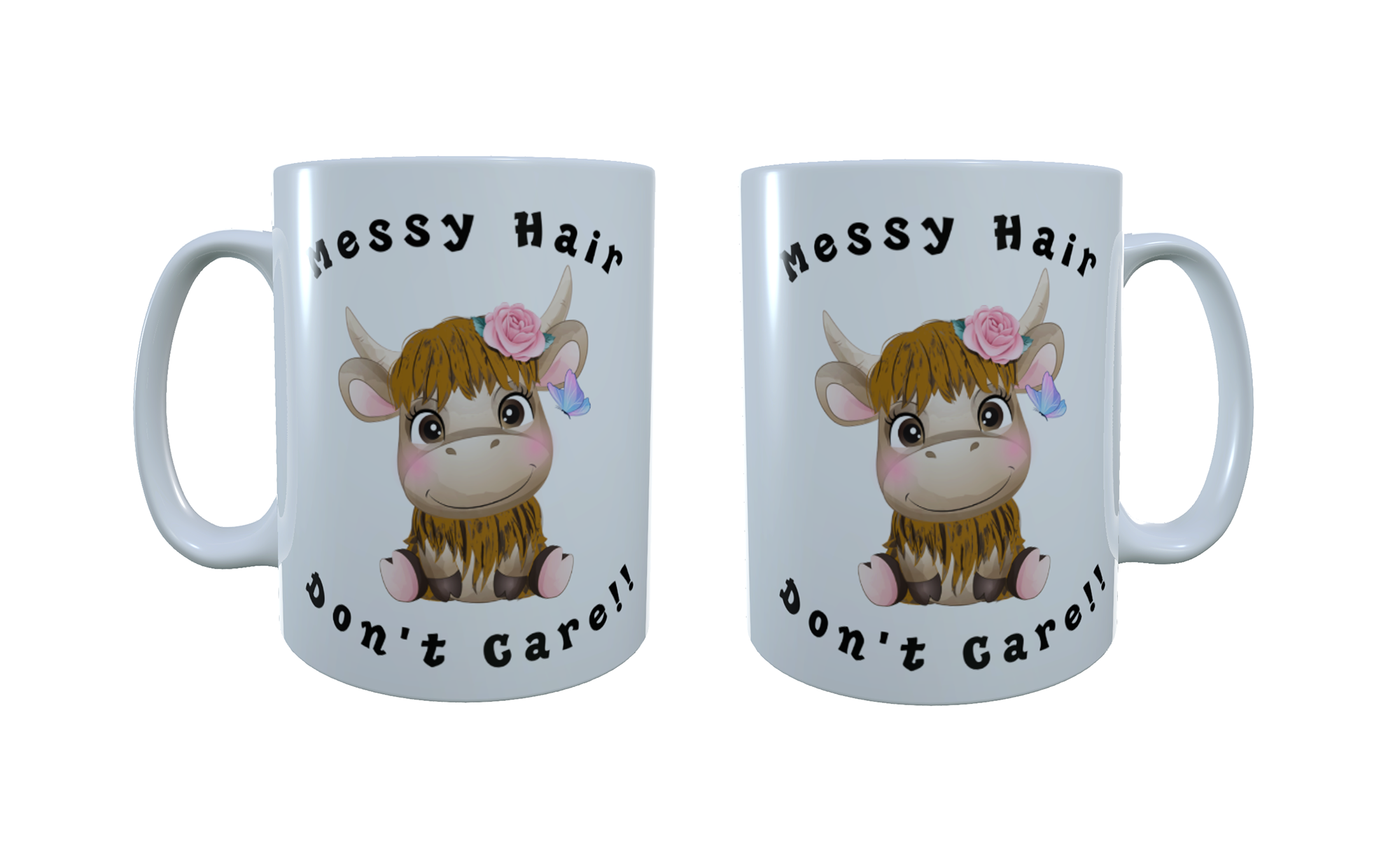 Highland Cow Ceramic Mug, Highland Cow Mug, Highland Cow Latte - Click Image to Close